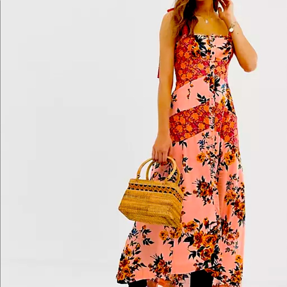 Free People Pink Lover Boy High Low Dress